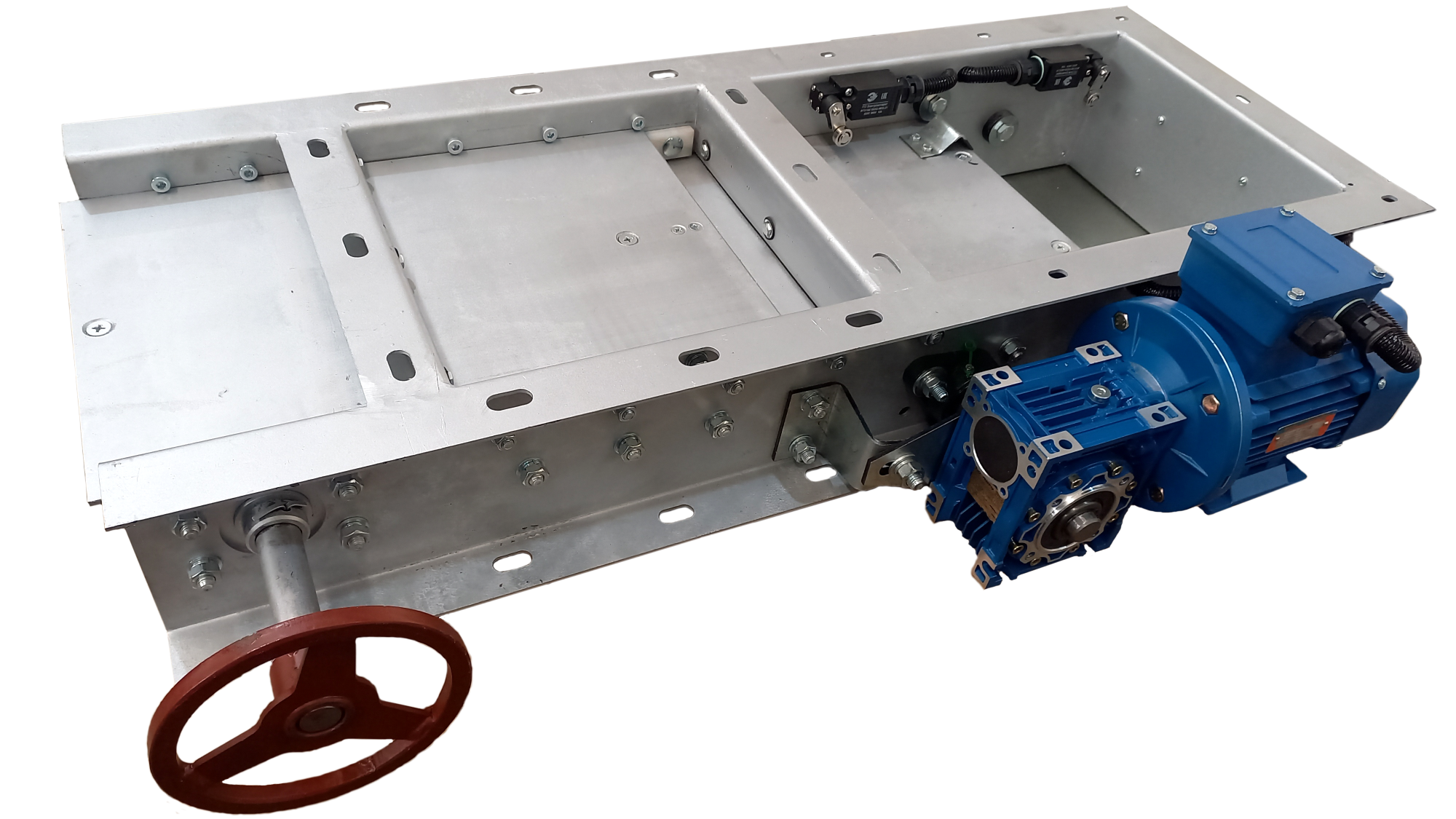 Задвижка реечная типа ЗМРК (с электро и ручным приводом)