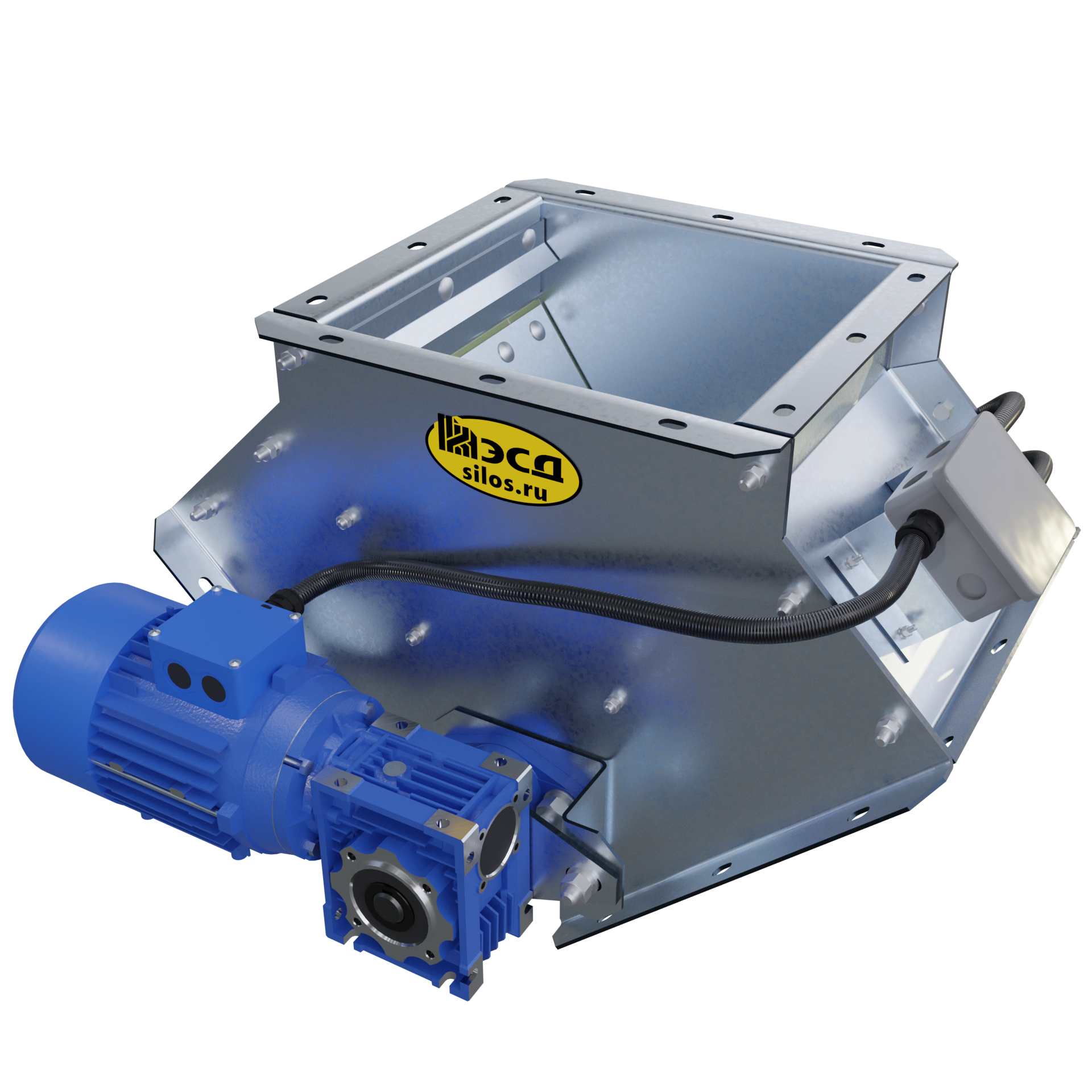 Клапан перекидной типа КД (клапан двухсторонний с электроприводом)