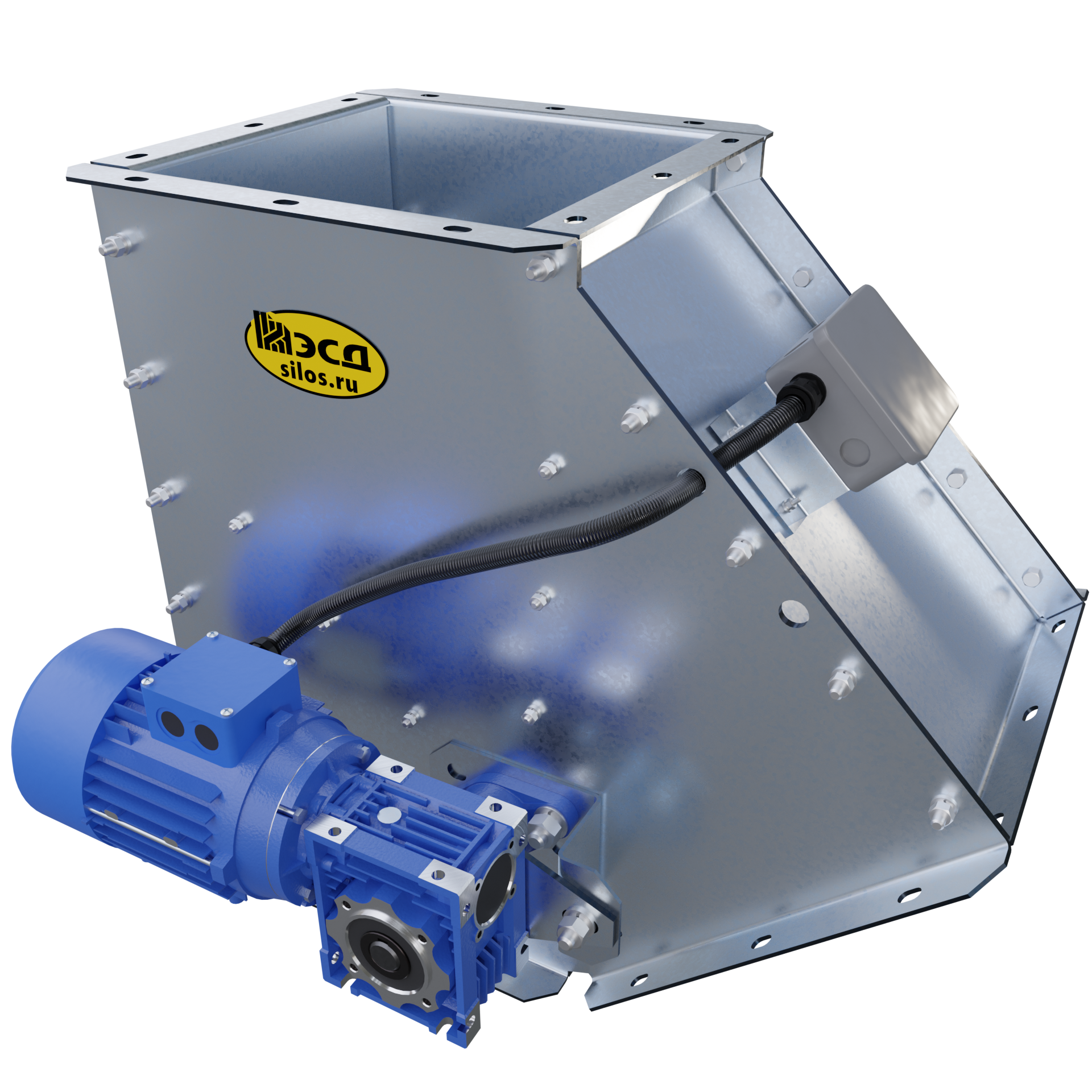 Клапан перекидной типа КО (клапан односторонний с электроприводом)